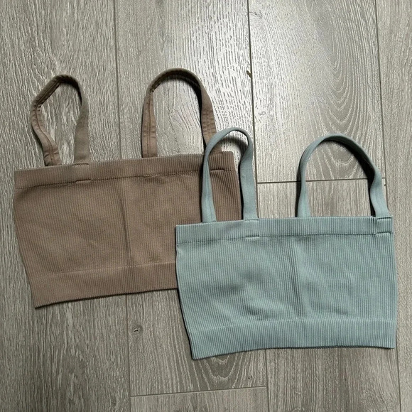 ☀️ summer blow out  ☀️TWO dynamite, crop tops, size XS in blue one and brown - Picture 6 of 6